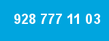928 777 11 03 928 777 11 03